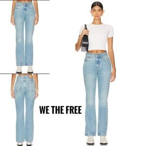 BNWOT Free People WE THE FREE Women’s Xena High Rise Slim Straight Jeans size 31